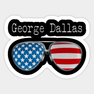 AMERICA PILOT GLASSES GEORGE DALLAS Sticker